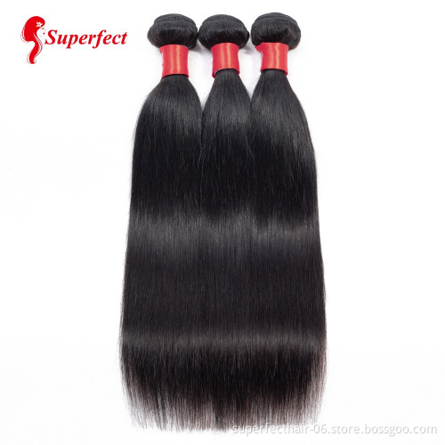 straight hair bundles 100% Human Virgin Remy Hair Unprocessed  Brazilian straight hair bundles with closure